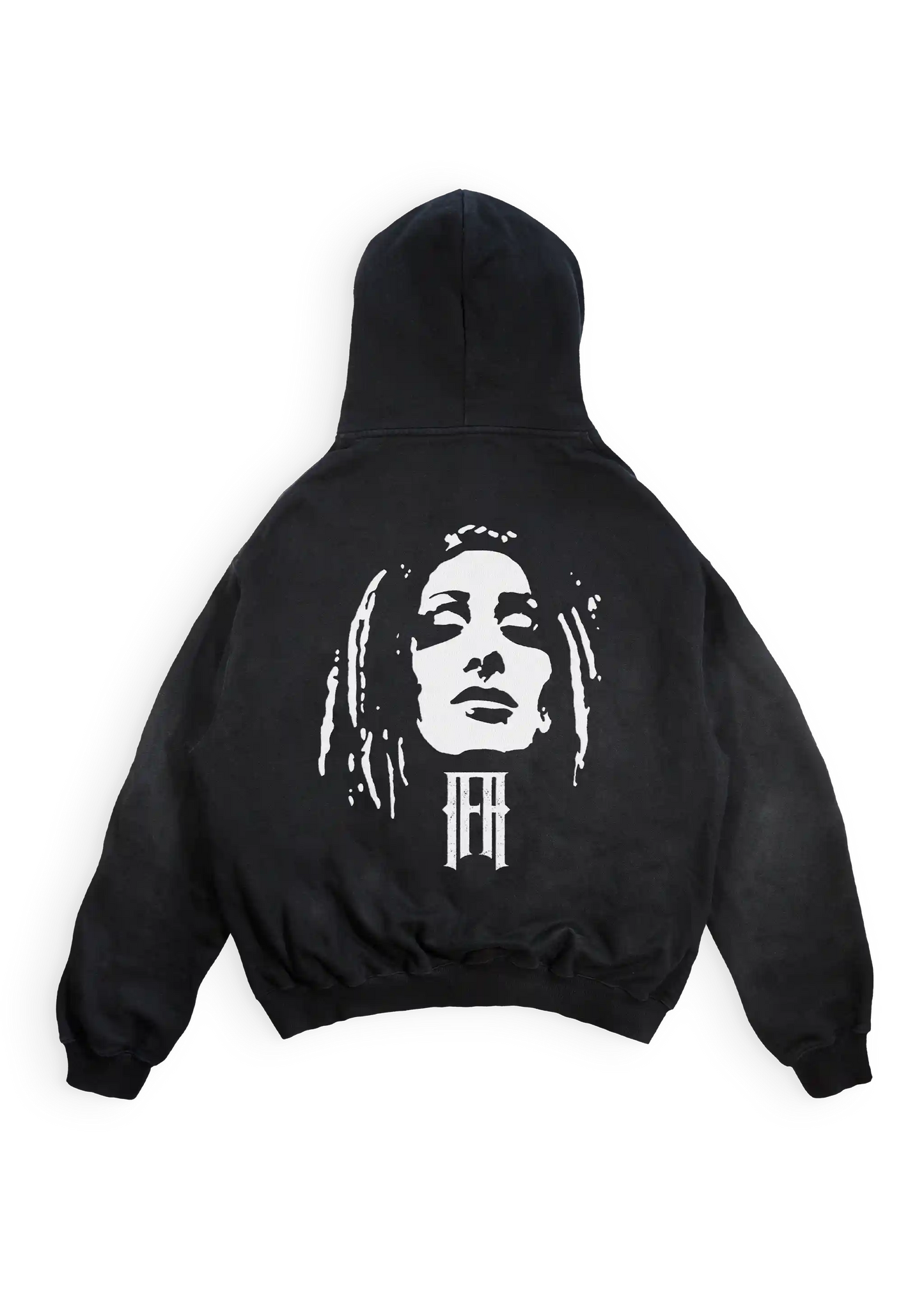 BW Face Print - heavy Hoodie | ifa (new)