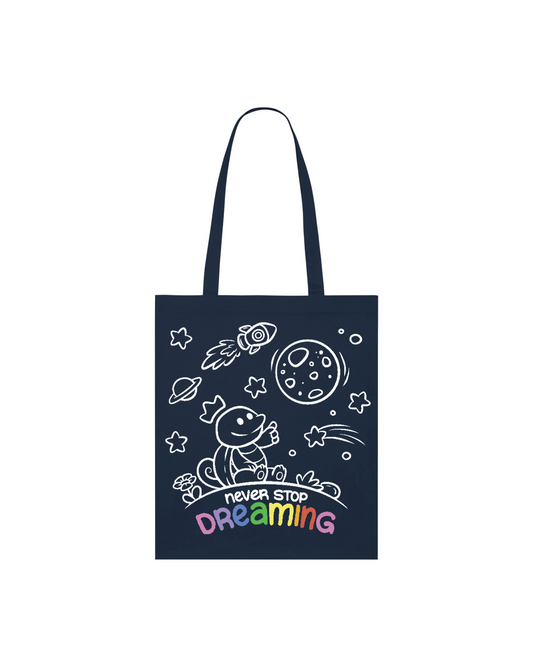 Never Stop Dreaming - Shoppingbag | NChiggi – French Navy – Back