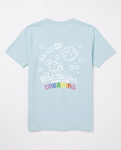 Never Stop Dreaming - T-Shirt | NChiggi – Oceanblue – Back