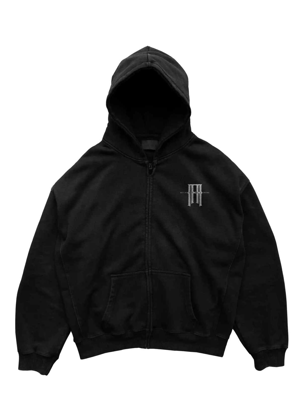Merch Ifa Still Trying - Heavy Zip-Hoodie | Ifa (new) – Merch Maniacs