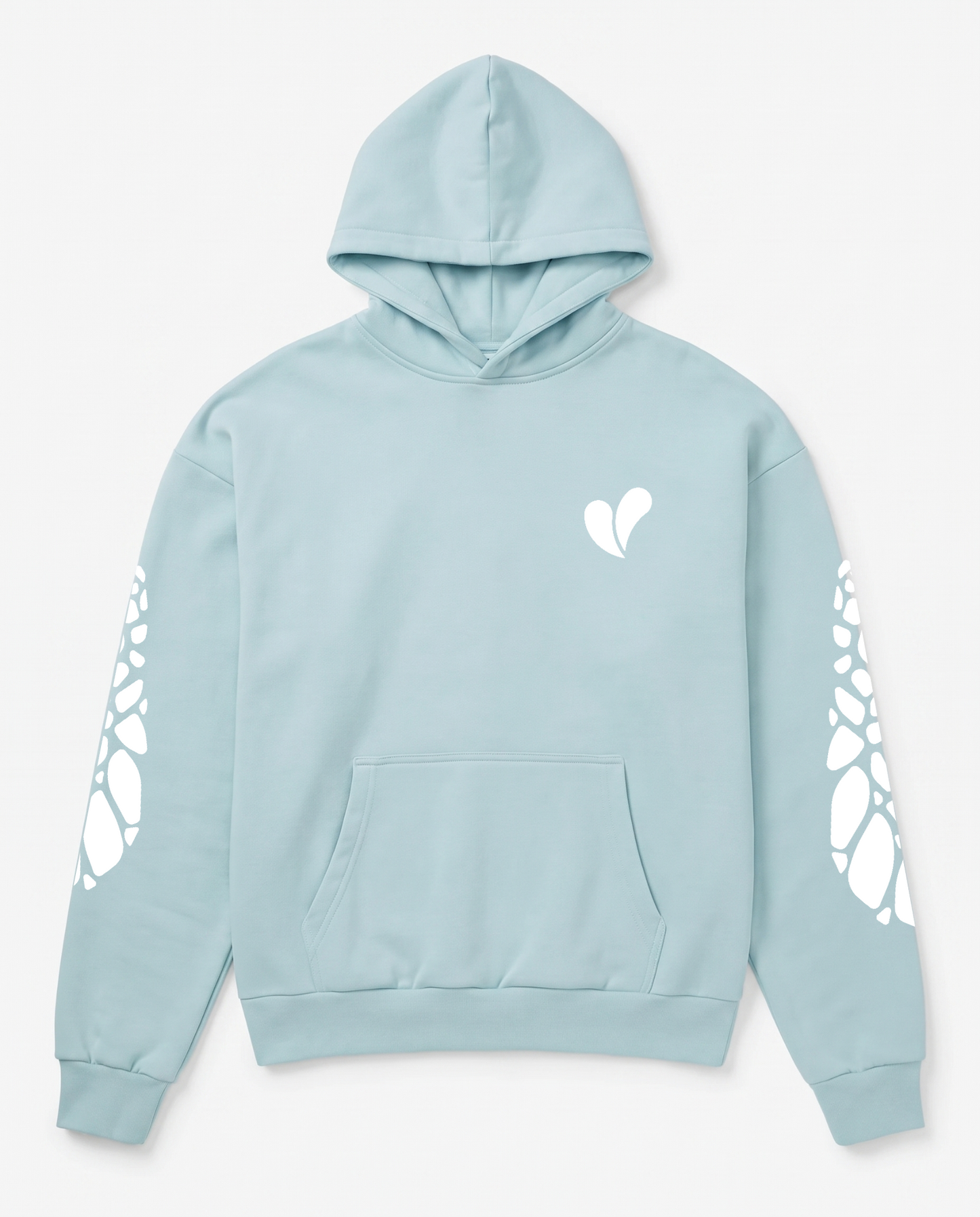 Turtel'n'Shell -  Heavy Hoodie | NChiggi – Oceanblue – Front